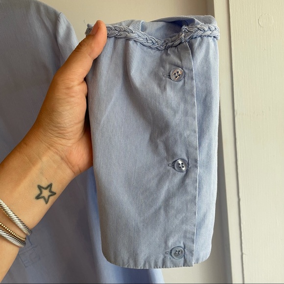 SOLD- XUZHI French Striped Blouse - Picture 6 of 7